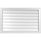 Ekena Millwork Vertical Surface Mount PVC Gable Vent w/ 2"W x 2"H , Brickmould Sill Frame, 38"W x 24"H GVPVE38X2403SN - alternate 1